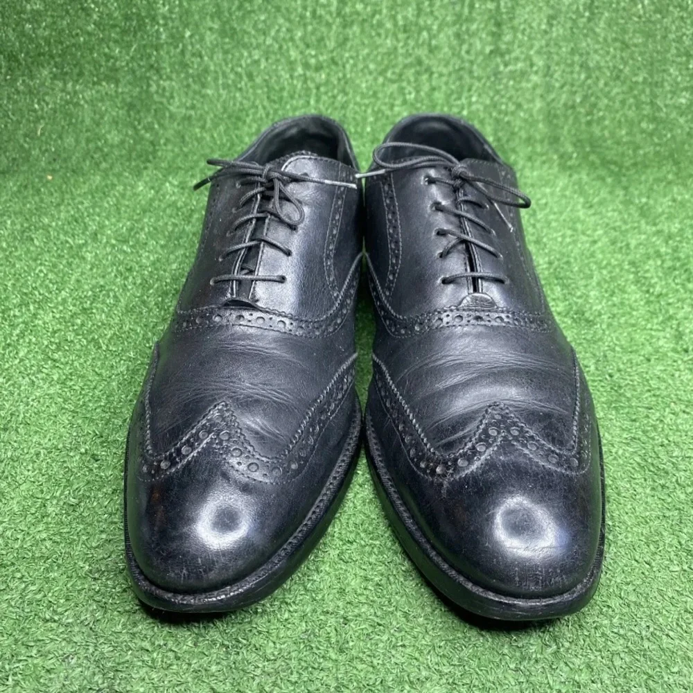 Cole Haan Air‎ Madison Mens Black Leather Wingtip Lace-Up Oxfords C10145 Size 11